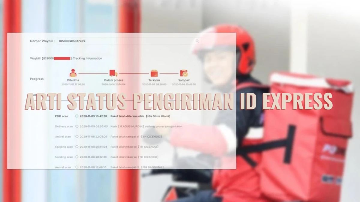 Arti Status Pengiriman ID Express, Istilah dan Isi Resi