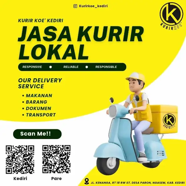 Contoh Iklan Jasa Kurir Interaktif